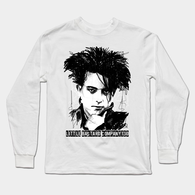 Robert Smith Long Sleeve T-Shirt by LittleBastard